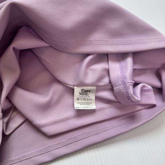 Tiger Mist Lilac Cut Out Bodycon Mini Dress Women's Small NWT Y2K Club Spring - Picture 10 of 16